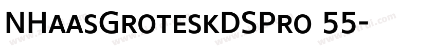 NHaasGroteskDSPro 55字体转换